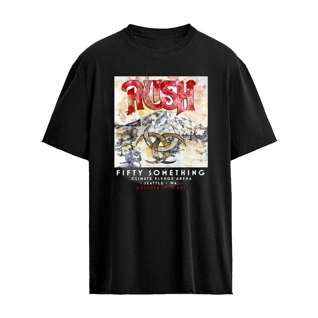 Rush Seattle WA 2026 Event Poster Mountain Lithograph At Climate Pledge Arena October 10 12 2026 Shirt