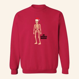 My Favorite Murder Merch Skeleton Santa Sweatshirt Christmas Gifts For Boyfriend - Lilybirchmarket