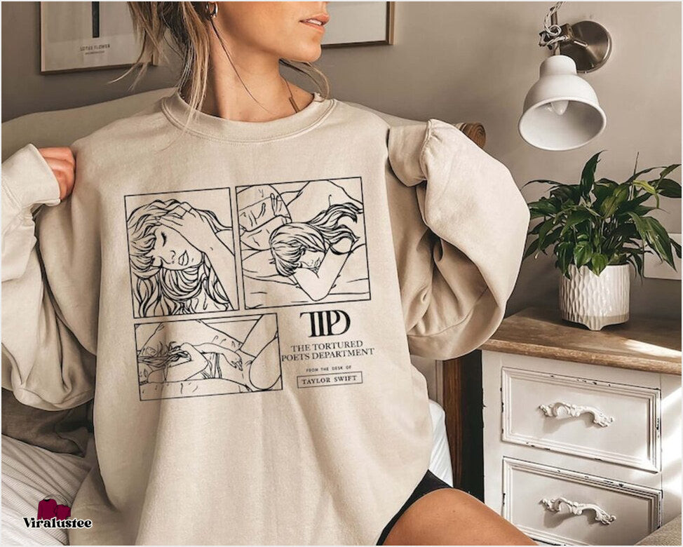 Vintage The Tortured Poets Department Taylor Swift Sweater, Ttpd Sweatshirt Gifts For Sister - Lilybirchmarket