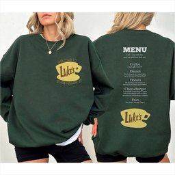 LukeS Diner Stars Hollow Shirt, Retro Text LukeS Diner SweatShirt, Style Stars Hollow Shirt Gifts For Best Friend - Lilybirchmarket