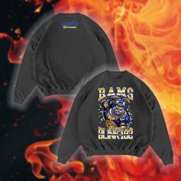 Blink 182 x LA Football Collab Merch Touchdown Black SweatShirt Best Gifts For Football Fans - Lilybirchmarket