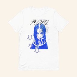 Poppy Blue Pop Face T-Shirt Poppy Merch Gift Ideas For Girlfriend - Lily Birch Market