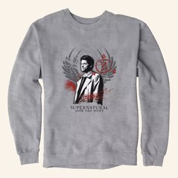 Supernatural Merch Castiel Join The Hunt Sweatshirt Gifts For Friends - Lilybirchmarket