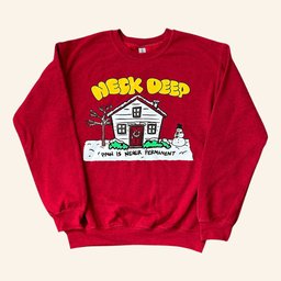 Neck Deep Merch Pain Is Never Permanent Sweatshirt Christmas Gifts For Music Lovers - Lilybirchmarket