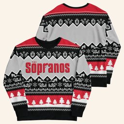 The Sopranos Merch The Sopranos Logo Ugly Christmas Sweatshirt Gifts Xmas Gifts For Him - Lilybirchmarket