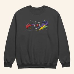 Life Series Merch Space And Hearts Sweatshirt Great Gifts For Besties - Lilybirchmarket