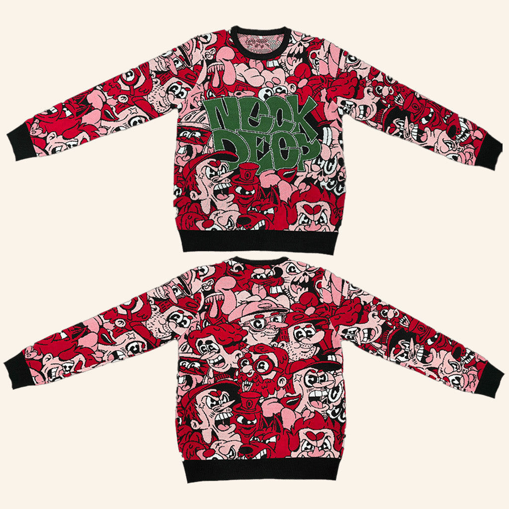 Neck Deep Merch Neck Deep Christmas Sweater Gifts For Music Lovers - Lilybirchmarket
