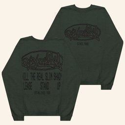 Eminem Merch Please Stand Crewneck Sweatshirt Best Gifts For Rapper Fans - Lilybirchmarket