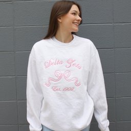 Sorority Merch Bow Sorority Sweatshirt Delta Beta Shirt Christmas Gifts For Her - Lilybirchmarket