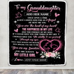 Personalized To My Granddaughter From Grandma Nana Blanket Once Upon A Time Birthday Graduation Gifts For Granddaughter Gifts Christmas Custom Fleece Blanket