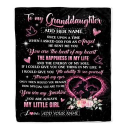 Personalized To My Granddaughter From Grandma Nana Blanket Once Upon A Time Birthday Graduation Gifts For Granddaughter Gifts Christmas Custom Fleece Blanket