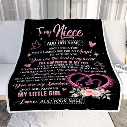 Personalized To My Niece From Uncle Blanket Once Upon A Time Birthday Graduation Gifts For Niece Gifts Christmas Customized Fleece Throw Blanket