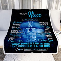 Personalized To My Niece Gifts From Aunt Uncle Auntie Blanket Sometimes Lion Niece Birthday Gifts Graduation Christmas Customized Fleece Throw Blanket