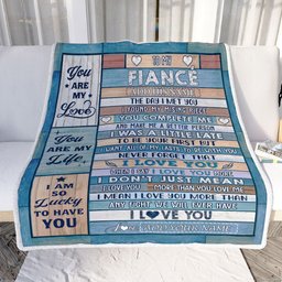Personalized To My Fianc?? Blanket Wood The Day I Met You Future Husband Birthday Gifts Romantic Valentines For Him Christmas Customized Fleece Blanket