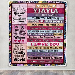 Personalized To My Yiayia Gifts Blanket From Grandkids Grandchildren Wood You Are The Yiayia Birthday Gifts Mothers Day Christmas Customized Fleece Blanket