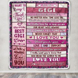 Personalized To My Gigi Gifts Blanket From Granddaughter Grandson Wood My Favorite Gigi Birthday Gifts Mothers Day Christmas Customized Fleece Blanket