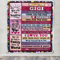 Personalized To My Gigi Gifts Blanket From Granddaughter Grandson Wood You Are The Gigi Birthday Gifts Mothers Day Christmas Customized Fleece Blanket