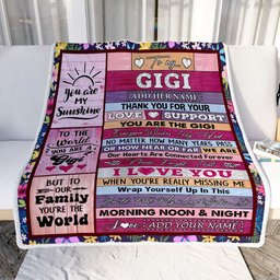 Personalized To My Gigi Gifts Blanket From Granddaughter Grandson Wood You Are The Gigi Birthday Gifts Mothers Day Christmas Customized Fleece Blanket