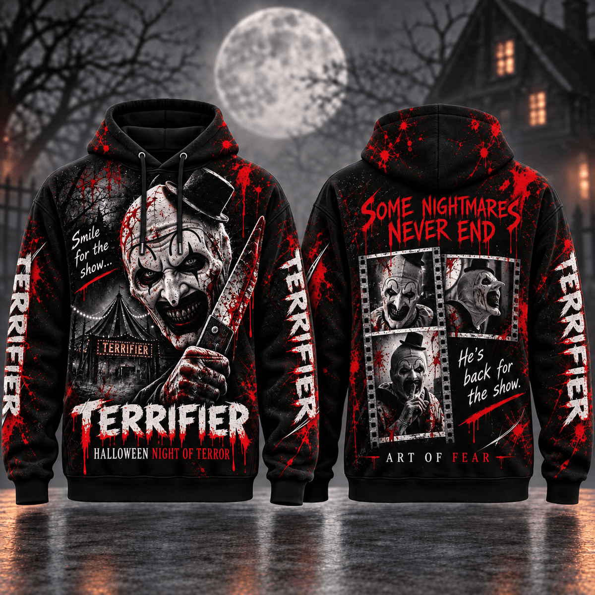 Terrifier Halloween Hoodie Gift For Horror Fans