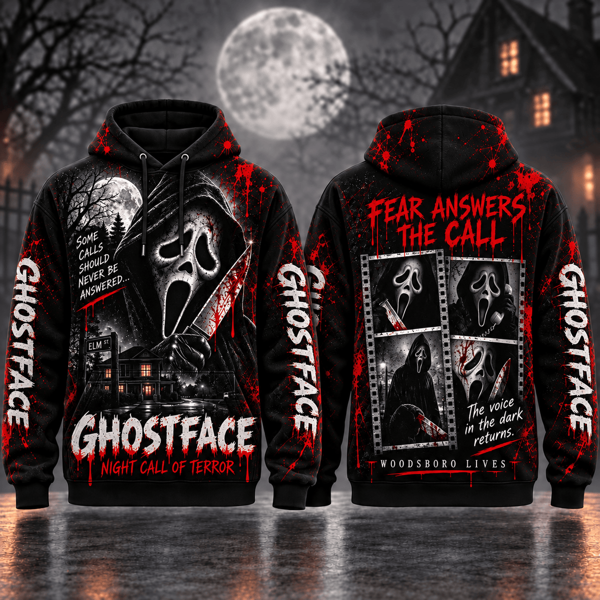 Ghostface Halloween Hoodie Gift For Horror Fans