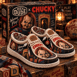 Chucky Hey Dude Shoes Gift For Horror Fans