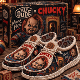 Chucky Hey Dude Shoes Gift For Horror Fans