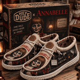 Annabelle Hey Dude Shoes Gift For Horror Fans