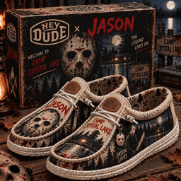 Jason Voorhees Hey Dude Shoes Gift For Horror Fans
