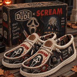 Scream Ghostface Hey Dude Shoes Gift For Horror Fans