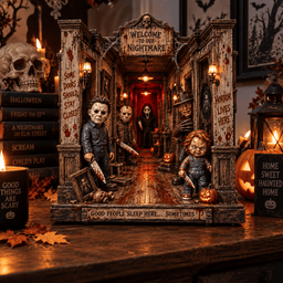 Welcome to Our Nightmare Halloween Wooden Block