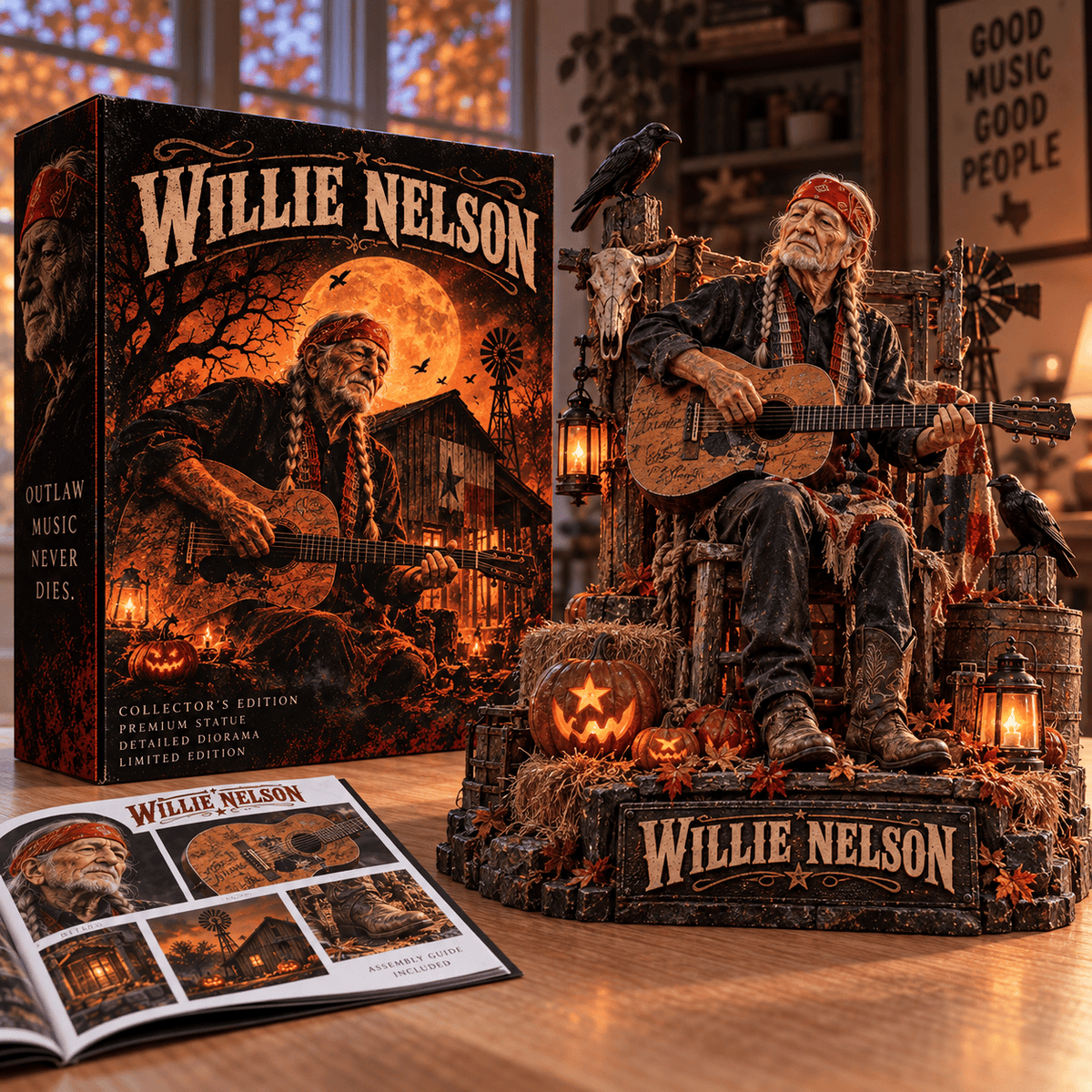 Halloween Willie Nelson Collector's Edition Acrylic Plaque