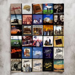 America Merch Albums Collage Sherpa Blanket Perfect Fans Gift Ideas