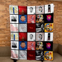 Mac Miller Merch Albums Collage Sherpa Blanket Gift For Hip Hop Enthusiasts