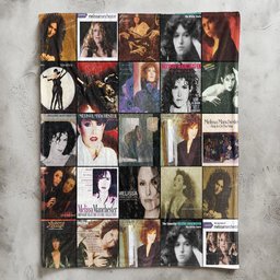 Melissa Manchester Merch Albums Collage Sherpa Blanket Gift For Adult Contemporary Lovers