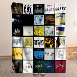 Genesis Merch Albums Collage Sherpa Blanket Gift For Progressive Rock Fans