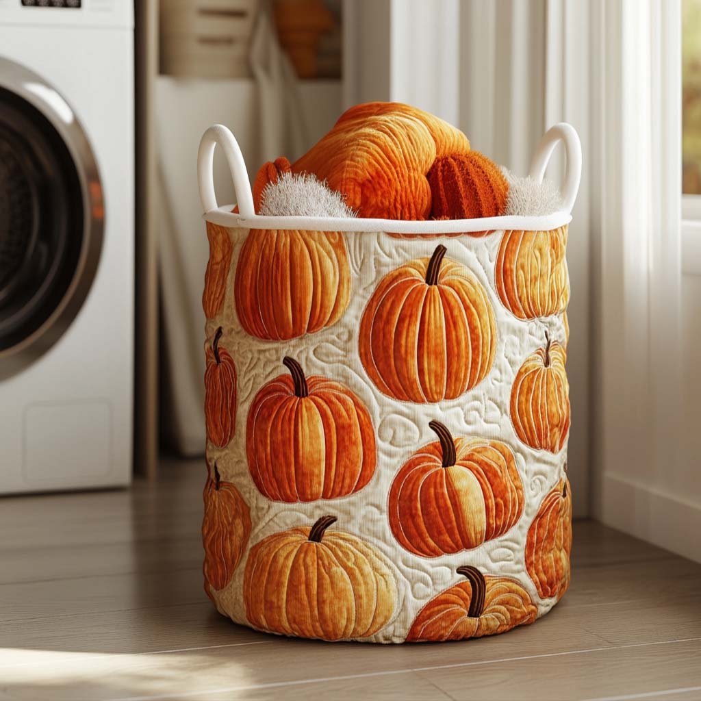 Amber Touch Quilted Laundry Basket Anniversary Merch Gift