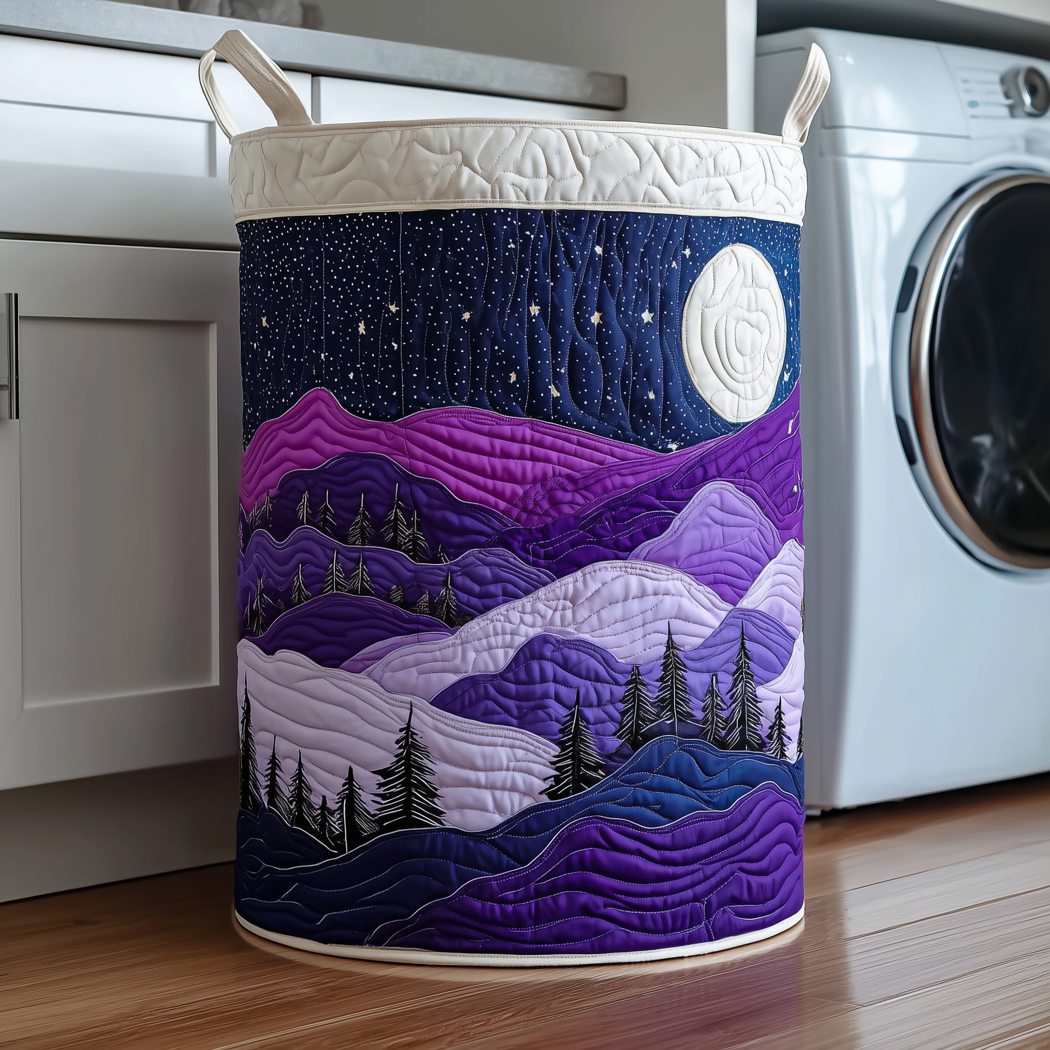 Amethyst Forest Quilted Laundry Basket Mother�s Day Merch Gift