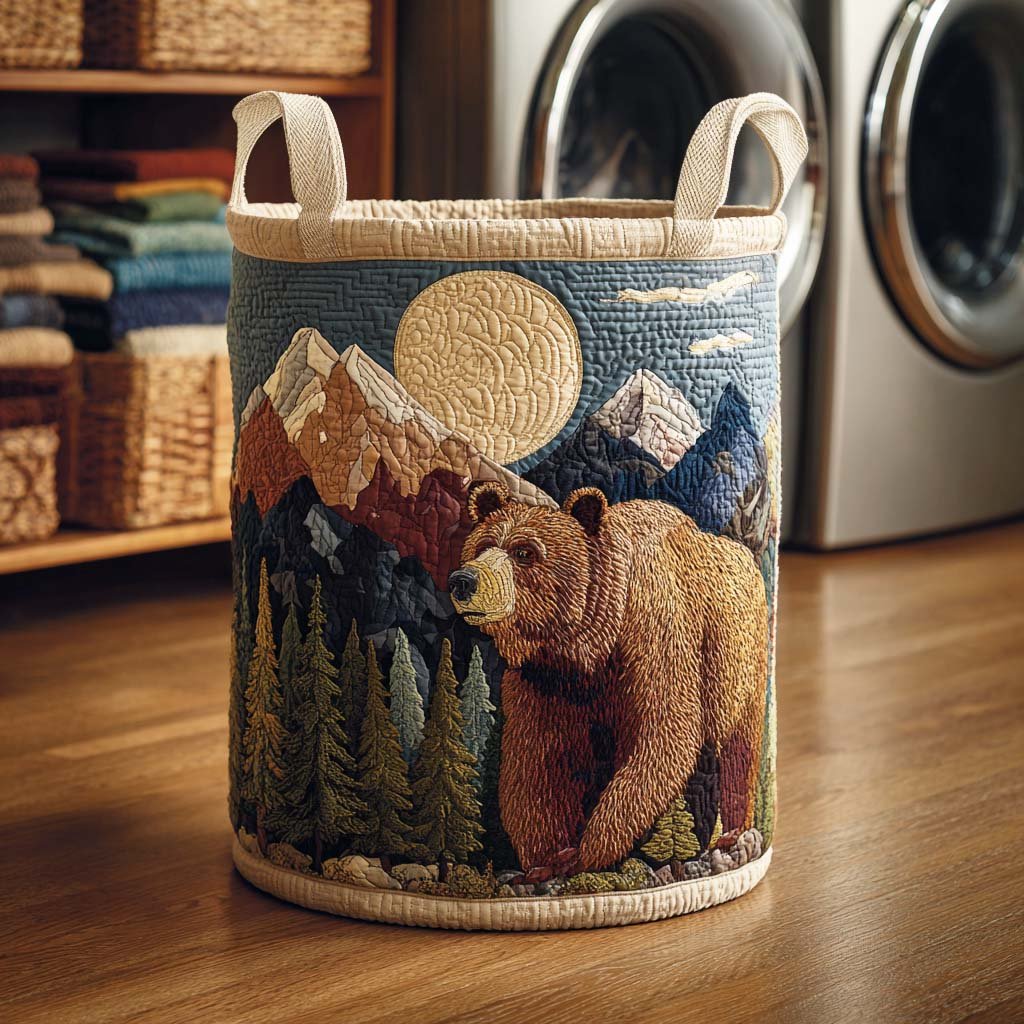 Ashen Claw Quilted Laundry Basket Must-Have Home Essential
