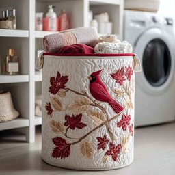 Autumn Song Quilted Laundry Basket Merch For Dad