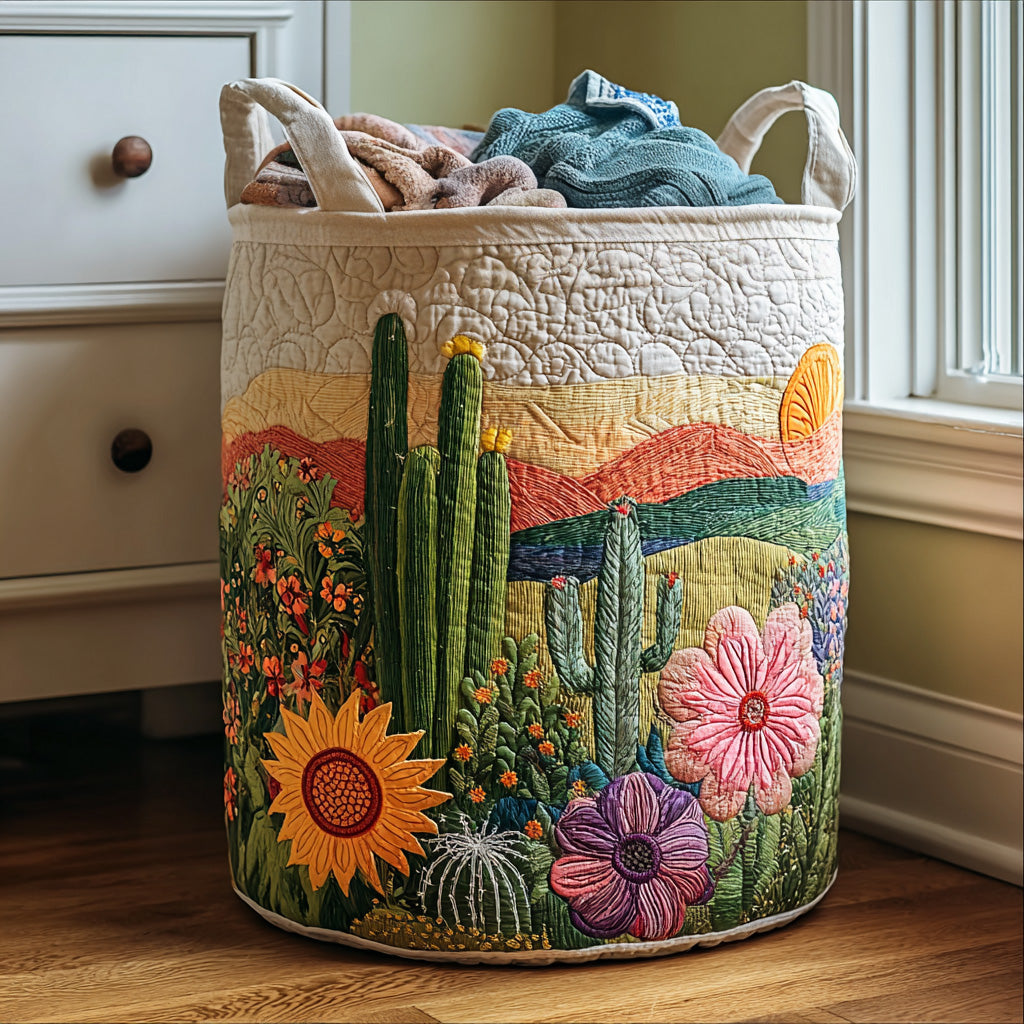 Blooming Spines Quilted Laundry Basket Gift To Brighten Their Day