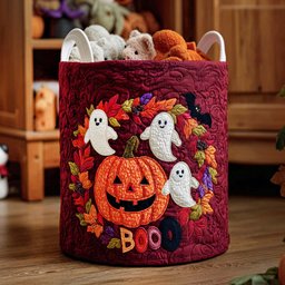 Batty Night Quilted Laundry Basket Merch For Couples