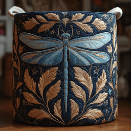 Colorful Dragonfly Quilted Laundry Basket Valentine�s Day Merch Gift