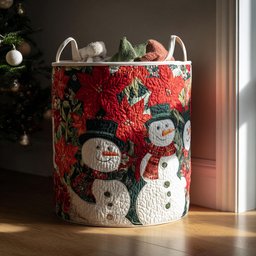 Carol Frost Quilted Laundry Basket Merch For Her