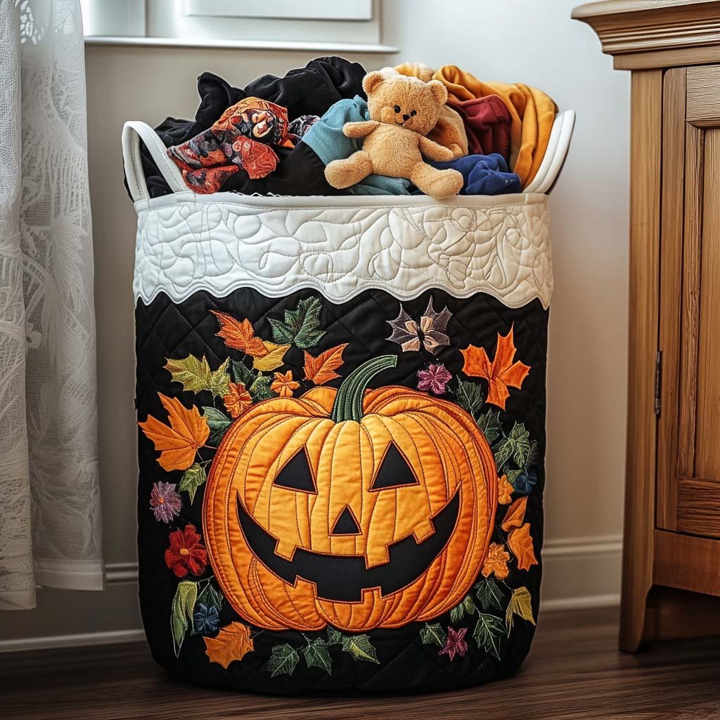 Candy Chase Quilted Laundry Basket Merch For Family