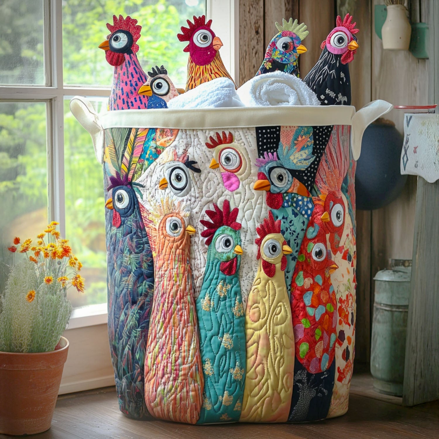 Coop Queens Quilted Laundry Basket Father�s Day Merch Gift