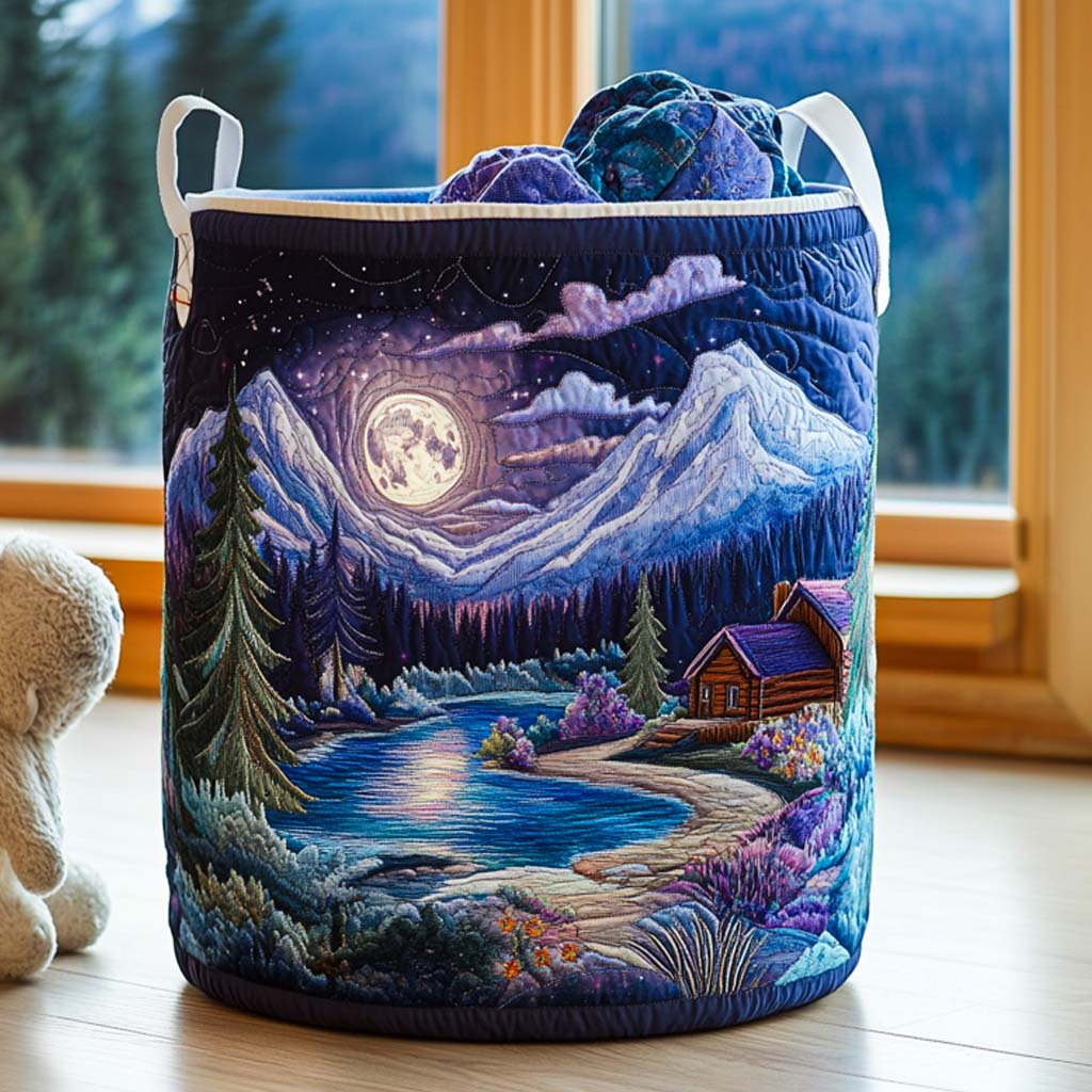Cabin Comfort Quilted Laundry Basket Mother�s Day Merch Gift