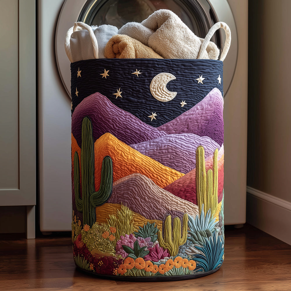 Desert Dreamscape Quilted Laundry Basket Gift To Brighten Their Day