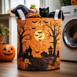 Eerie Escape Quilted Laundry Basket Back To School Merch