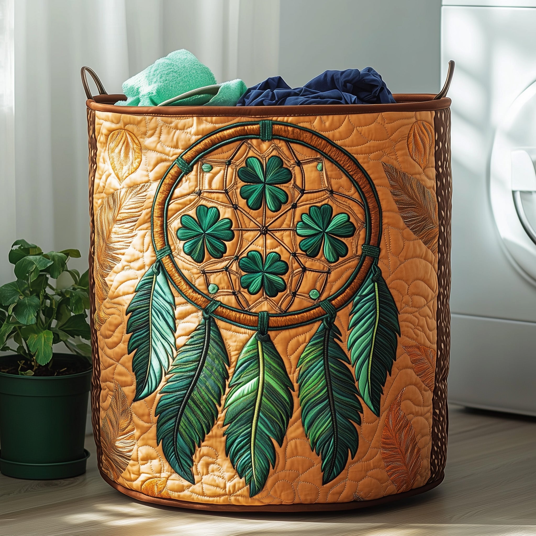 Dreamcatcher Serenity Quilted Laundry Basket Back To School Merch