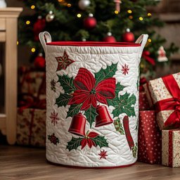 Cozy Noel Quilted Laundry Basket Best Gift For Him